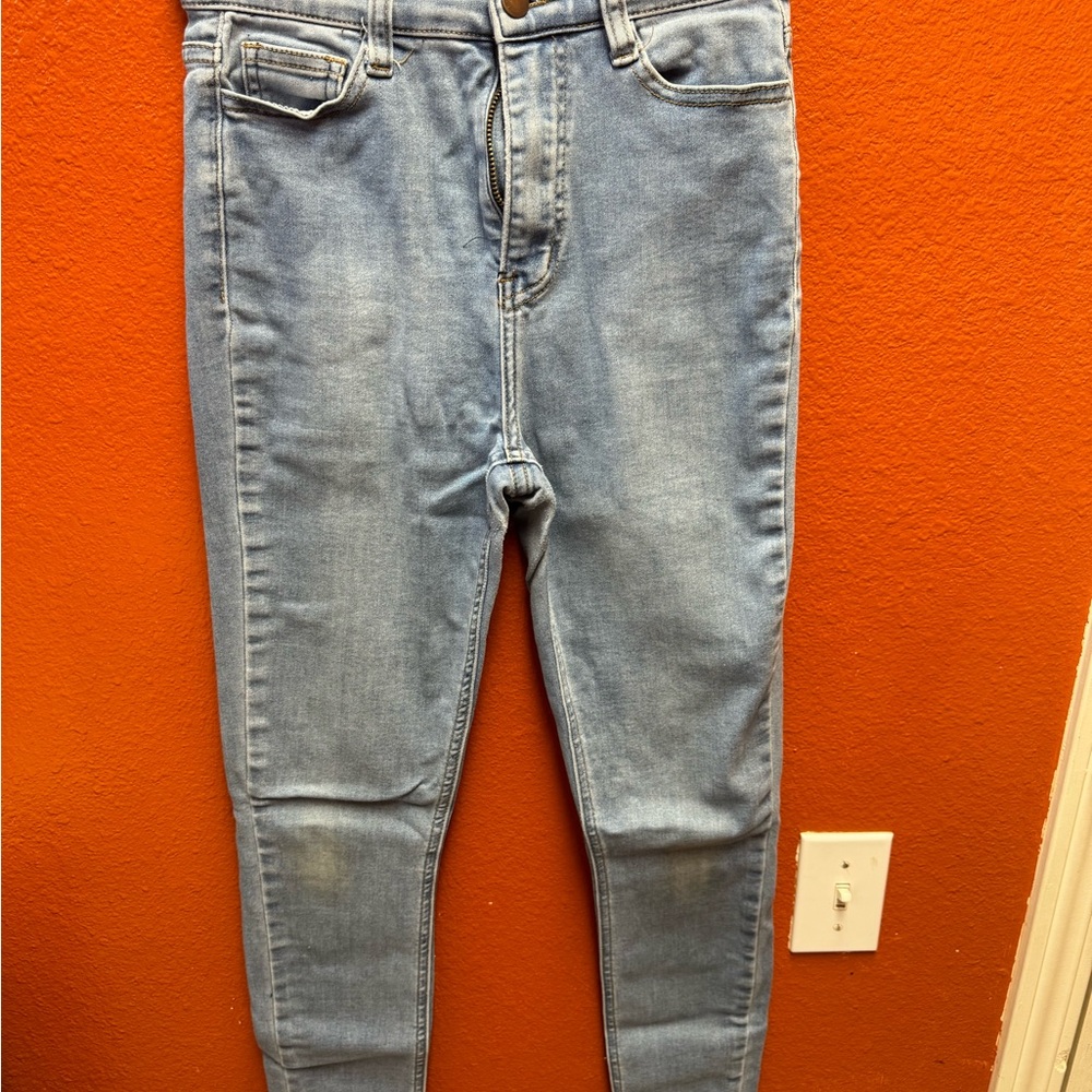 Fashion Nova Sky Blue High Rise Jeans